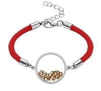 no/no Digital Foundation Scattered Stacked Lucky Red String Bracelet Rope Bracelet Handmade