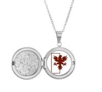 no/no Divine Animals Abroad Cruel Ability Carving Locket Necklace Hold Picture Jewelry Birthday Gift