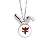 no/no Divine Animals Abroad Cruel Ability Carving Rabbit Necklace Pendant Bunny Animal Jewelry Gift