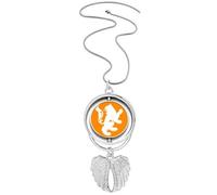 no/no Divine Animals Abroad Ferocious Capability Bear Pendant Angel Wings Rotating Necklace Jewelry