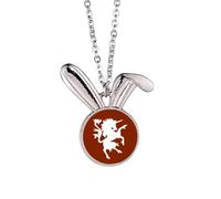 no/no Divine Animals Foreign Ferocious Ability Unicorn Rabbit Necklace Pendant Bunny Animal Jewelry Gift