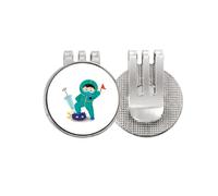 no/no Doctor Overcome Fight Conquer Defeat Golf Ball Marker Hat Cap Clip Enamel Magnetic