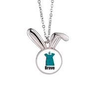 no/no Doctor Stay Home Save Valor Rabbit Necklace Pendant Bunny Animal Jewelry Gift
