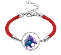 no/no Dolphins Break Through Lucky Red String Bracelet Rope Bracelet Handmade