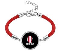 no/no Dont Let Man Be The Last Animal Lucky Red String Bracelet Rope Bracelet Handmade