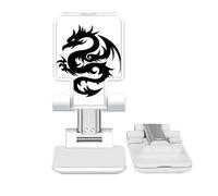 no/no Dragon Animal Art Grain Outline Adjustable Cell Phone Stand Desk Foldable
