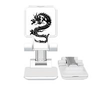 no/no Dragon Animal Art Grain Outline Adjustable Cell Phone Stand Desk Foldable