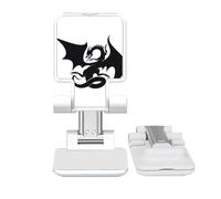 no/no Dragon Animal Art Grain Outline Adjustable Cell Phone Stand Desk Foldable