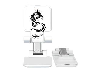 no/no Dragon Animal Art Grain Outline Adjustable Cell Phone Stand Desk Foldable