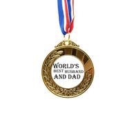 no/no Dreang World's Best Dad and Husband Quote Gold Award Winner Medal First Place Ribbon
