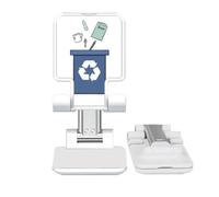 no/no Drop Litter Rubbish Sign Diagram Adjustable Cell Phone Stand Desk Foldable