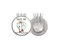 no/no Duck Doctor Clothes Stethoscope Golf Ball Marker Hat Cap Clip Enamel Magnetic