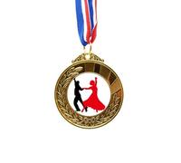 no/no Duet Dance Social Dancing Dancer Gold Award Winner Medal First Place Ribbon