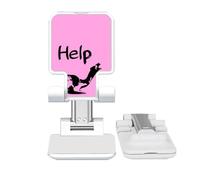 no/no Dying Animal Whine Help Art Deco Fashion Adjustable Cell Phone Stand Desk Foldable