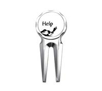no/no Dying Animal Whine Help Art Deco Fashion Golf Divot Tool Golf Ball Marker Repair Tool