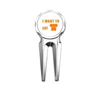 no/no Eat Cake Desire Life Art Deco Fashion Golf Divot Tool Golf Ball Marker Repair Tool