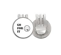 no/no Effort Expression Struggle Meaning Golf Ball Marker Hat Cap Clip Enamel Magnetic