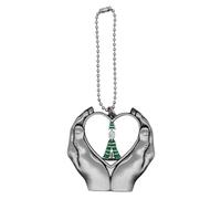no/no egypt mas tree cloak Car Keychain Heart Pendant Ornament Charm