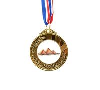 no/no Egypt Pyrad of Gaza Art Deco Fashion Gold Award Winner Medal First Place Ribbon