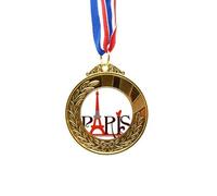 no/no Eiffel Tower Paris France Country City Culture Gold Award Winner Medal First Place Ribbon