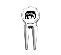 no/no Elephant Growl Roar Trumpet Golf Divot Tool Golf Ball Marker Repair Tool