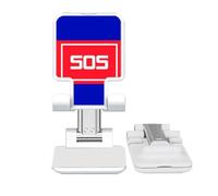 no/no Emergency SOS Poster Art Deco Fashion Adjustable Cell Phone Stand Desk Foldable
