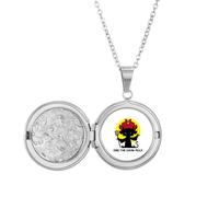 no/no End Dark Rules Art Deco Fashion Locket Necklace Hold Picture Jewelry Birthday Gift