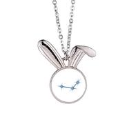 no/no Energetic Beautiful Lucky Stars Rabbit Necklace Pendant Bunny Animal Jewelry Gift