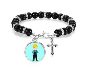 no/no Engineer Labour Force Worker Outline Beaded Bracelet Boho Jewelry for Men Women