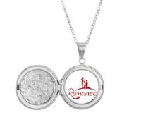 no/no English Language Culture Common Sense Cartoons Locket Necklace Hold Picture Jewelry Birthday Gift