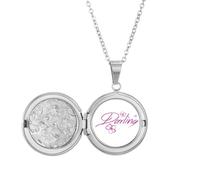 no/no English Language Culture Common Sense Love Locket Necklace Hold Picture Jewelry Birthday Gift