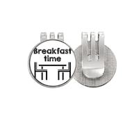 no/no English Language Culture Common Sense Restaurant Golf Ball Marker Hat Cap Clip Enamel Magnetic