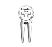 no/no English Language Culture Common Sense Restaurant Golf Divot Tool Golf Ball Marker Repair Tool