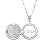no/no Equal Expression Calculation Mathematical Formulas Locket Necklace Hold Picture Jewelry Birthday Gift