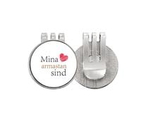 no/no Estonia Ethnicity Literal Script Language Golf Ball Marker Hat Cap Clip Enamel Magnetic