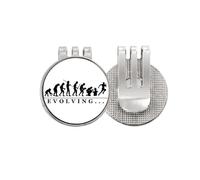 no/no Evolutionary Monkey Human Movement Golf Ball Marker Hat Cap Clip Enamel Magnetic
