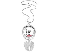 no/no Exercise Body Limbs Maintenance Pendant Angel Wings Rotating Necklace Jewelry