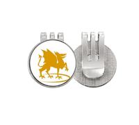 no/no External Ferocious Ability Flame Gods Beasts Golf Ball Marker Hat Cap Clip Enamel Magnetic