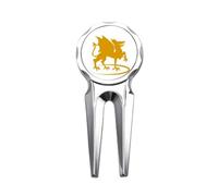 no/no External Ferocious Ability Flame Gods Beasts Golf Divot Tool Golf Ball Marker Repair Tool