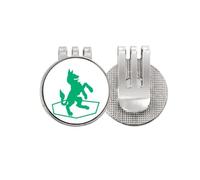 no/no External Ferocious Ability God Animals Stand Golf Ball Marker Hat Cap Clip Enamel Magnetic