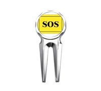 no/no Eye Catching Clear Sign Art Deco Fashion Golf Divot Tool Golf Ball Marker Repair Tool