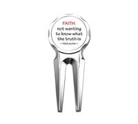 no/no Faith Life Truth Art Deco Fashion Golf Divot Tool Golf Ball Marker Repair Tool