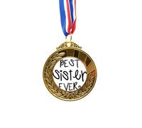 no/no Faly Love Bless Best Sister Quotes Gold Award Winner Medal First Place Ribbon