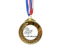 no/no Famous Poetry Quote My Heart Joy Gold Award Winner Medal First Place Ribbon