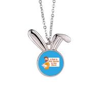 no/no Father Loves Great Harbor Rabbit Necklace Pendant Bunny Animal Jewelry Gift