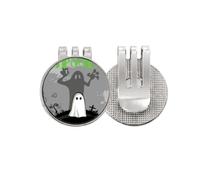 no/no fear halloween corpse Golf Ball Marker Hat Cap Clip Enamel Magnetic