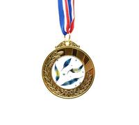 no/no Feather Colorful Spot Beautiful Silence Gold Award Winner Medal First Place Ribbon