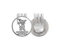 no/no Fierce Movement Shark Prey Golf Ball Marker Hat Cap Clip Enamel Magnetic