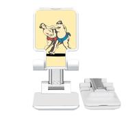 no/no Fighting Japanese Traditional Sumo Adjustable Cell Phone Stand Desk Foldable