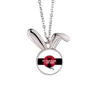 no/no Film Dialogue Never Look Back Rabbit Necklace Pendant Bunny Animal Jewelry Gift
